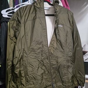 Columbia Olive Green Fleece-Lined Jacket